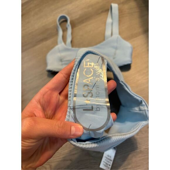 L Space Baby Blue Jess Bikini Set Sz XS NWOT - Picture 3 of 4